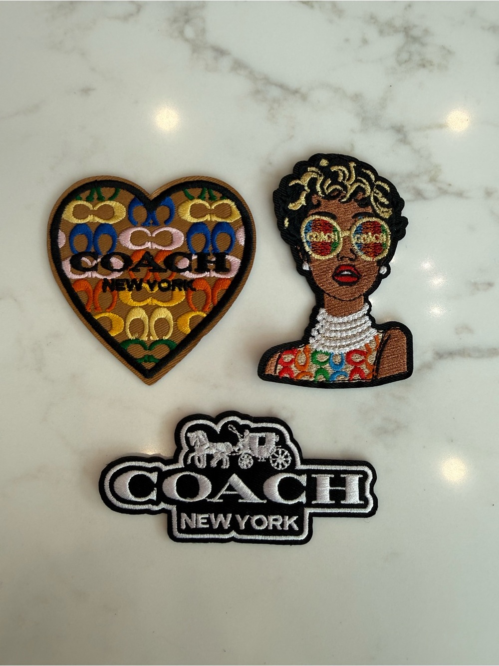 Hand crafted Multicolor Heart & Lady Iron On Patches
